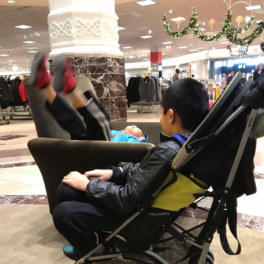 Shopping w/ boys is hard, that’s why I Posh!